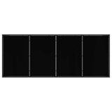 Outdoor Furniture Set 9 pcs Black and Anthracite Textilene 3422891