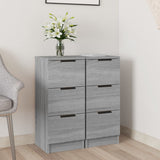 Sideboards 2 pcs Grey Sonoma 30x30x70 cm Engineered Wood 817015