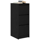 Sideboard Black Oak 29.5x34x76 cm Engineered Wood 861635