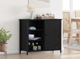 Sideboard Black Oak 70 x 30 x 80 cm Engineered Wood 882811