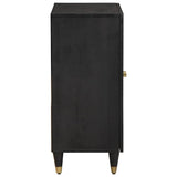 Sideboard Black 60 x 33 x 75 cm Solid Mango Wood 4018810