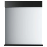 Bathroom Mirror with Shelf BERG Black 60x12x70 cm Solid Wood 358559