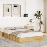 Bed Frame Oak Solid Oak wood Double Storage Bed Frame 3324122
