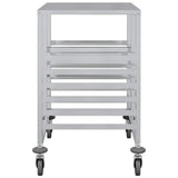 Tray Trolley with 12 GN Containers 75x55x87 cm Stainless Steel 4108074