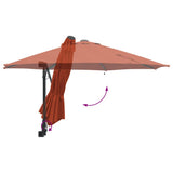 Garden Parasol Manual Terracotta 248 x 248 x 148 cm 42003248