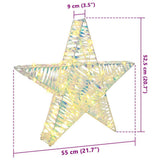 3D Star with 50 LEDs Warm white 55 x 52.5 x 9 cm PET 42019102