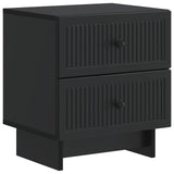 Bedside Cabinet Black 43 x 34.5 x 47.5 cm Engineered Wood 893837