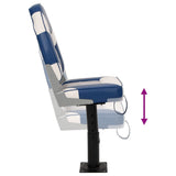 2 Piece Foldable Boat Seat Set High Backrest 3284328