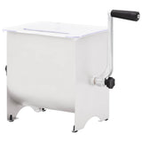 Manual Meat Mixer with Lid Silver Stainless Steel 50959