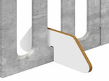 Folding Pet Fence 2 pcs Concrete Grey 100.5 x 38 x 70 cm 8005959