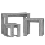 Nesting Tables 3 pcs Grey Sonoma Engineered Wood 815223