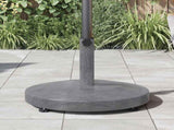 Parasol Base Dark Grey Wood look 48 x 48 x 32 cm 42010010