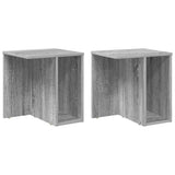 End Table 2 pcs Grey Sonoma 37 x 32 x 40 cm Engineered Wood 891091