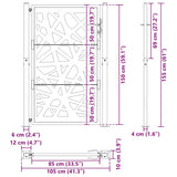 Garden Gate 100x150 cm Weathering Steel Light Design 4100956