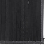 Rug Rectangular Black80x500 cm Bamboo 376924