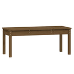 ZNTS Garden Bench Honey Brown 109x44x45 cm Solid Wood Pine 824007