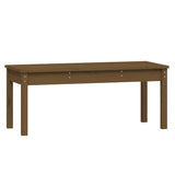 ZNTS Garden Bench Honey Brown 109x44x45 cm Solid Wood Pine 824007