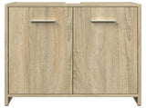 4 Piece Bathroom Furniture Set Sonoma Oak Engineered Wood 3325044