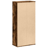Bookcase Smoked Oak 50x25x105 cm Engineered Wood 852793