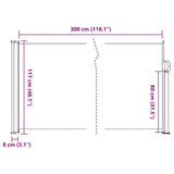 Retractable Side Awning Beige 117x300 cm 4004285
