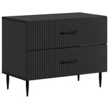 Bedside Cabinet Black 62 x 34.5 x 47.5 cm Engineered Wood 894776