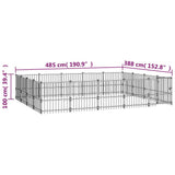 Outdoor Dog Kennel Steel 18,82 m 3124627