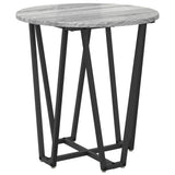 Side Table Set 2 pcs Grey Sonoma and Black 869723