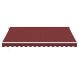Manual Retractable Awning Burgundy 400x350 cm 3214982