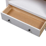 Bookcase White 80x35x110 cm Solid Pine Wood Panama Range 282669