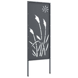 Garden Privacy Screen Anthracite 50 x 140 cm Cold-rolled steel 876275