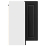 Wall Corner Cabinet PORTO Black 57 x 57 x 80 cm Engineered Wood 885426