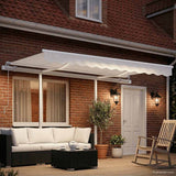 3069902 Manual Retractable Awning with LED 3x2,5 m Cream