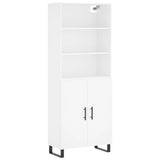Highboard White 69.5x34x180 cm Engineered Wood 3189277