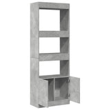 Highboard Concrete Grey 63x33x180 cm Engineered Wood 3309603