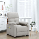 Massage Chair Taupe Fabric 348295