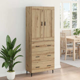 Highboard with Drawer 2 pcs Artisan Oak Engineered Wood 3415856