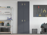 Storage Cabinet 2 pcs Anthracite 60 x 40 x 220 cm Steel 3438707