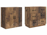 Cabinet Set 2 pcs Old Wood 66 x 34.5 x 87 cm Engineered Wood 3416806