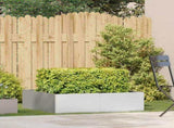 Planter 100x100x30 cm Stainless Steel 860812