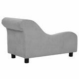 Dog Sofa with Pillow Grey 83x44x44 cm Plush 171100