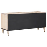 TV Cabinet White 105 x 33.5 x 46 cm Solid Mango Wood 4018368