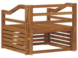 Outdoor Sofa Solid Acacia Wood Natural 3436369