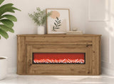 Fireplace with LED Strip Artisan Oak 95 x 42.5 x 60 cm 8020887