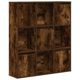 Bookcase Smoked Oak 89x24x101.5 cm Engineered Wood 860404