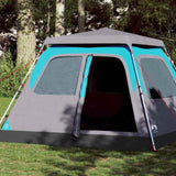 Family Tent Dome 6-Person Blue Quick Release 4004234
