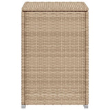 Propane Tank Cover Table Beige 40x40x60 cm Poly Rattan 366297