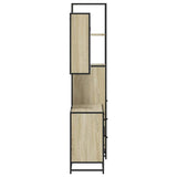 3 Piece Bathroom Furniture Set Sonoma Oak Engineered Wood 3301141