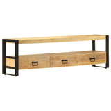 TV Cabinet 150x30x45 cm Solid Mango Wood 247906