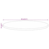 Table Top 80x2.5 cm Round Solid Wood Mango 370078