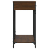 Console Table Brown Oak 100x39x78.5 cm Engineered Wood 835488